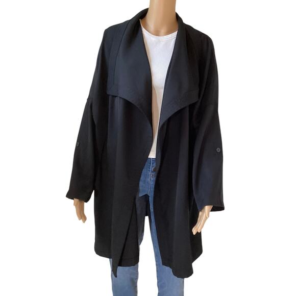 Max Studio Open Front Coat/Cardigan women’s sz 2X black - Picture 1 of 7